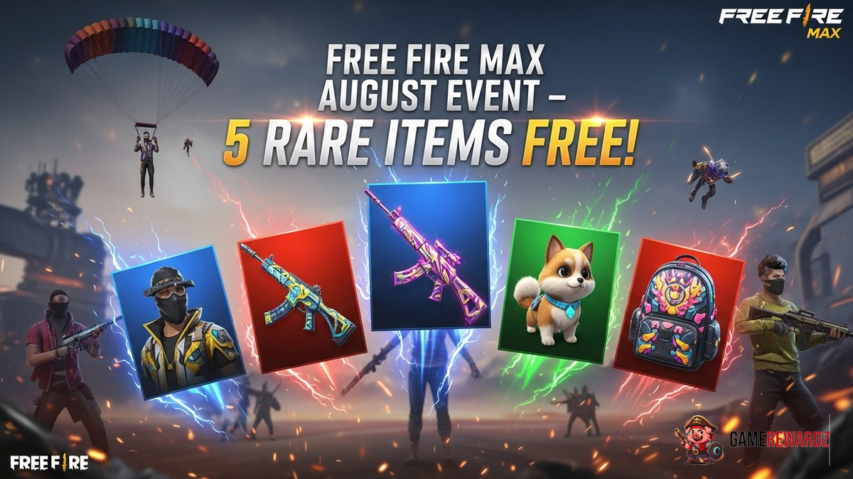 Free Fire MAX August Event - 5 FREE Rare Items!